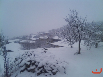 Снежные горы Казбековского района